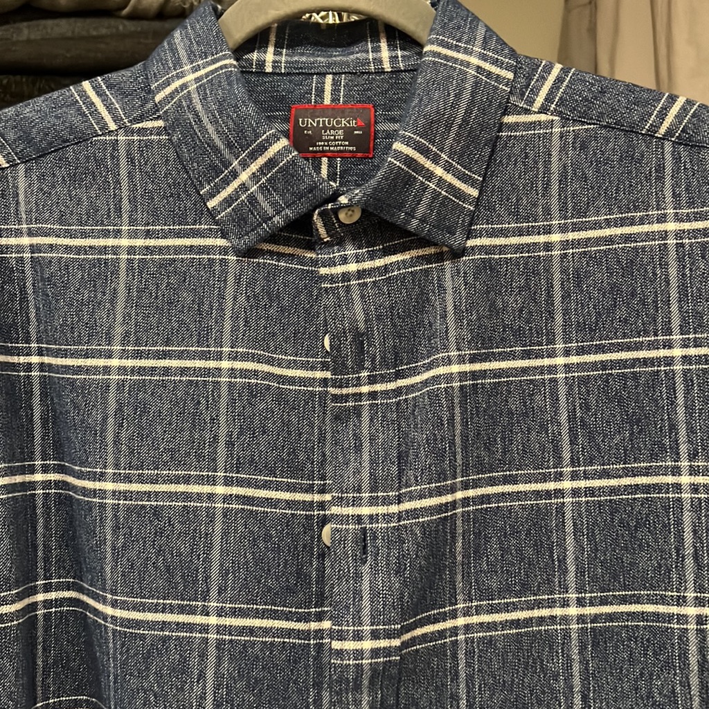 Flannel Untuckit Button Down